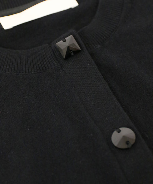 cotton cashmere bijou cardigan