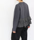 【10/23発売予定】layered taffeta knit jacket