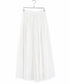 sheer check tuck gather skirt