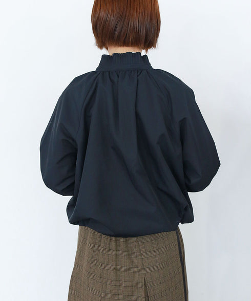 pleats twill blouson