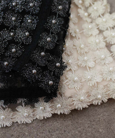 【SOI-MeME】pearl lame lace cami-bolero