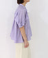sheer raffle pintuck blouse