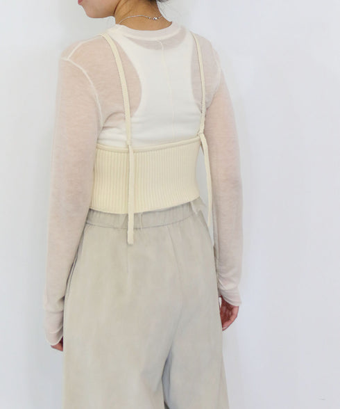 polyester honeycomb knit camisole