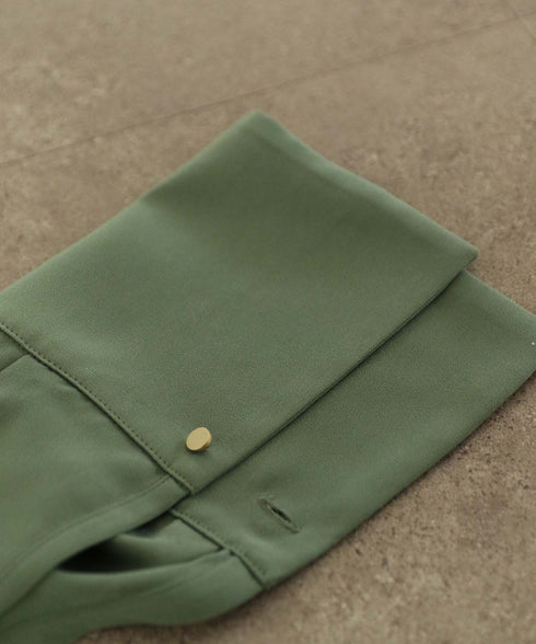 <8/28発売>【SOI-MeME】crystal pleats satin shirt