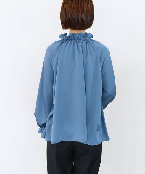 frill jabot blouse
