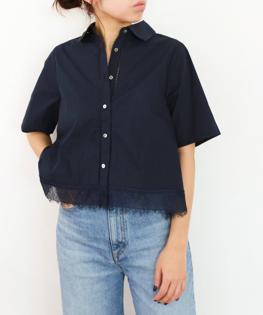 hem lace flare shirt – MARILYN MOON OFFICIAL ONLINE SHOP
