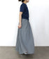 sheer velour flare skirt