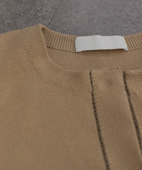 paper knit embroidery peplum jacket