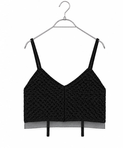 polyester honeycomb knit camisole