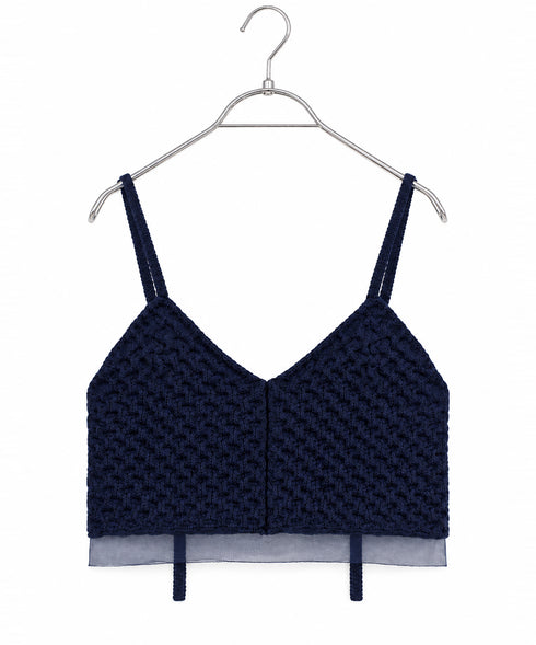 polyester honeycomb knit camisole