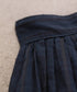 sheer check tuck gather skirt