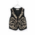 【SOI-MeME】code embroidery diamond tuck vest