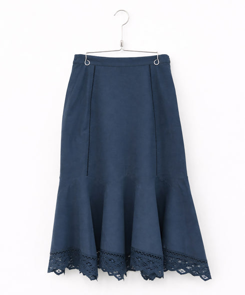 【SOI-MeME】batten lace handkerchief heme skirt