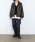 soft eco-leather padded midi blouson