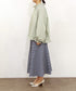 pleats sheer dolman blouson