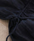 sheer check 2way gathered dress