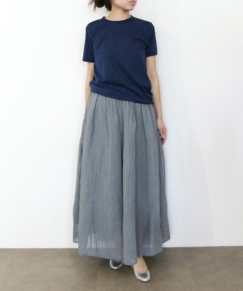 sheer velour flare skirt