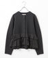 【10/23発売予定】layered taffeta knit jacket