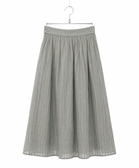 sheer velour flare skirt