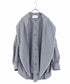 【SOI-MeME】stripe embroidery tie blouse