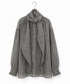 sheer velour 2way tie shirt