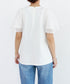 laced handkerchief sleeve cut-sew