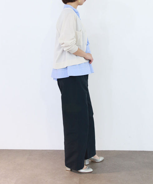 16G paper knit cocoon sleeve cardigan