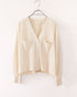 16G paper knit cocoon sleeve cardigan