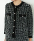 【予約】tweed knit fringe jacket