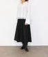 <9/4発売>pearl hem lace flare shirt