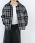 【SOI-MeME】check lame jacquard jacket