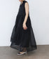【再入荷】sheer starched cotton gather dress