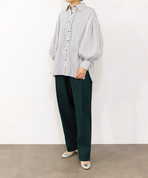 tuck frill modern volume shirt