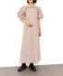 modern strip volume sleeve dress