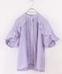sheer raffle pintuck blouse