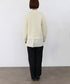wool cotton aran knit cardigan