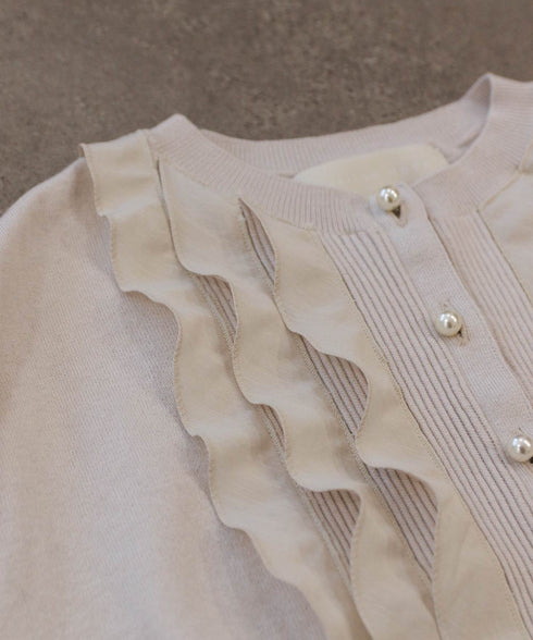 frill & ripple cardigan