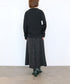 14G wool layered scallop-lace top