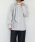 modern tie raglan blouse