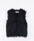 2way shaggy knit vest