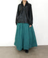 sheer velour flare skirt