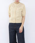 cotton nylon code embroidery knit cardigan