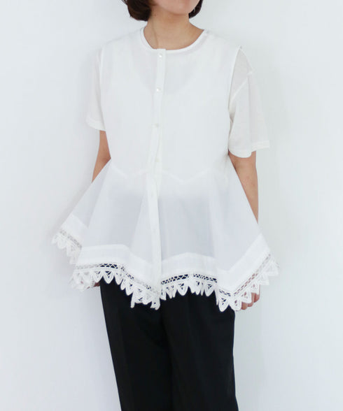 2way handkerchief hem blouse