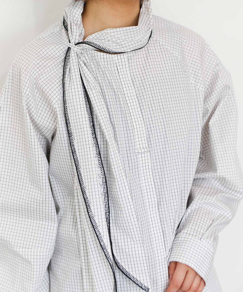 modern tie raglan blouse