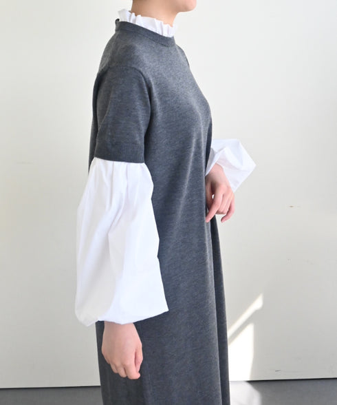 【再入荷】14g wool 2way sleeve one-piece