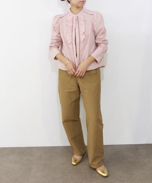 modern sleeve jabot blouse