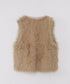 2way shaggy knit vest