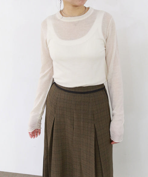 16G sheer wool knit