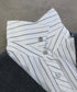 striped shirt layered knit one-piece