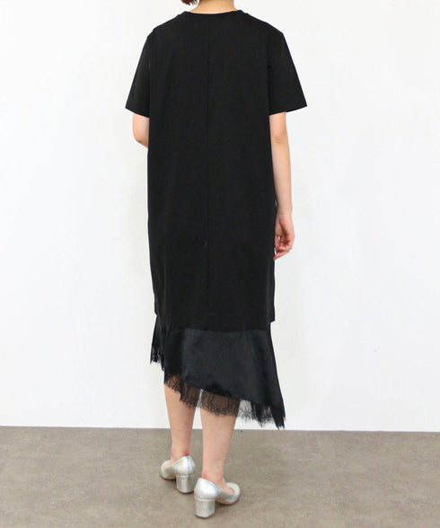 eyelash lace hem cut-one-piece